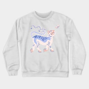 Tibetan Tiger and Butterfly Crewneck Sweatshirt